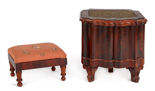 Victorian mahogany close stool