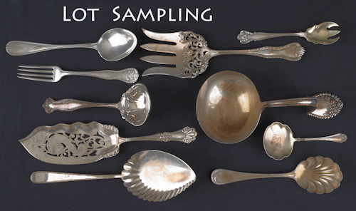 Collection of sterling silver flatware