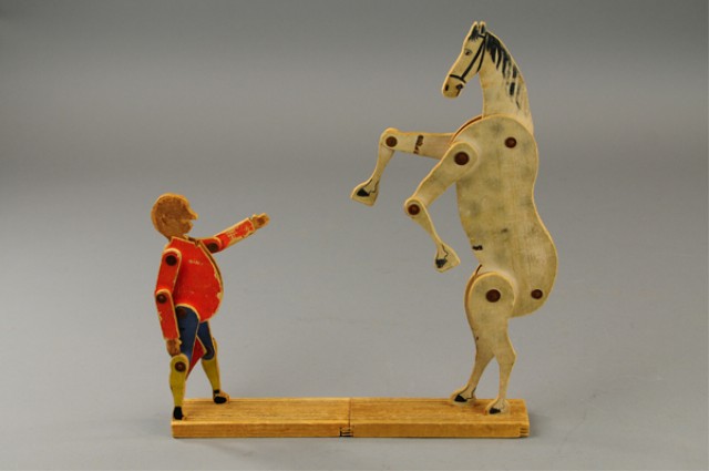 CRANDALL'S DONKEY AND MAN TOY Made