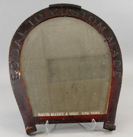 HORSEHOE FIGURAL MIRROR Beveled 178fcb