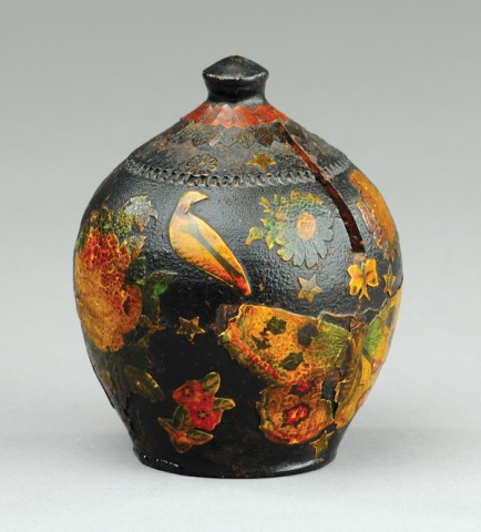 EARLY DECORATED POTTERY JUG STILL 17900e