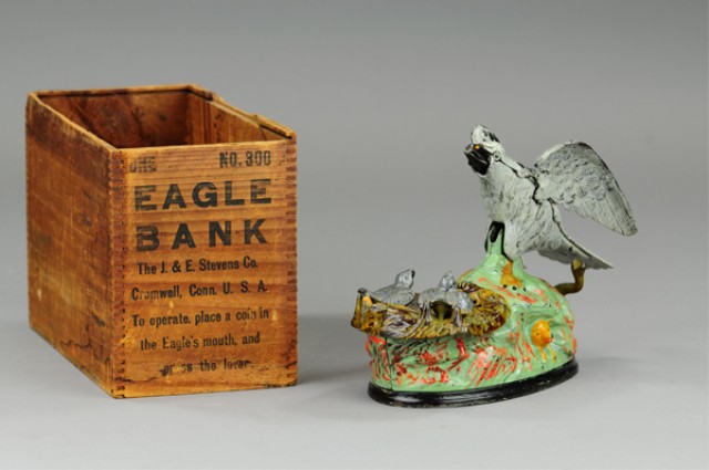 EAGLE & EAGLETTS MECHANICAL BANK