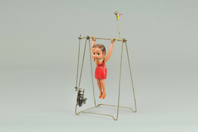 BETTY BOOP TRAPEZE TOY c. 1930s Japan