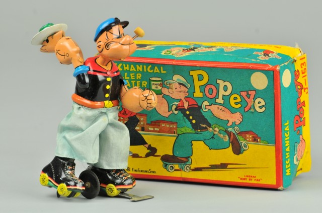 POPEYE SKATER Linemar Toys boxed 1790c9