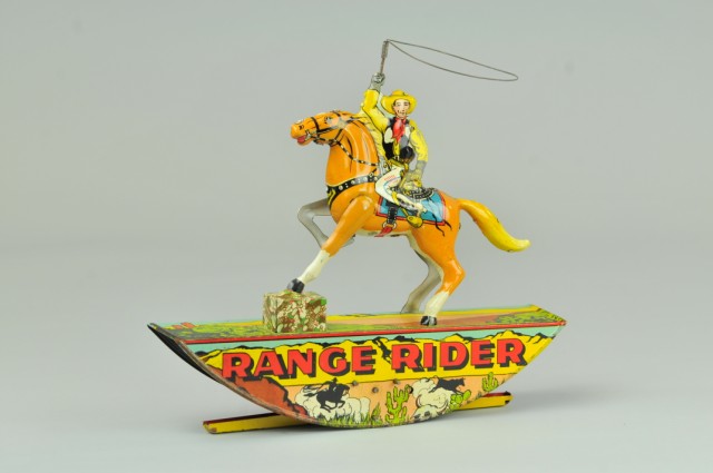 RANGE RIDER Marx lithographed tin