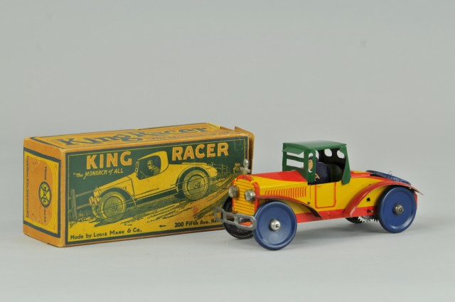 MARX BOXED KING RACER c 1930 1790ea