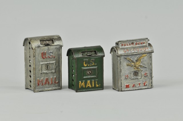 LOT OF THREE U.S. MAIL BOX STILL