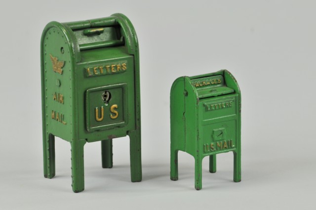 a/ LOT OF TWO U.S. LETTER MAIL BOX STILL