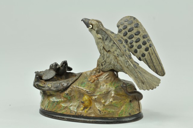 EAGLE AND EAGLETTS MECHANICAL BANK 179138