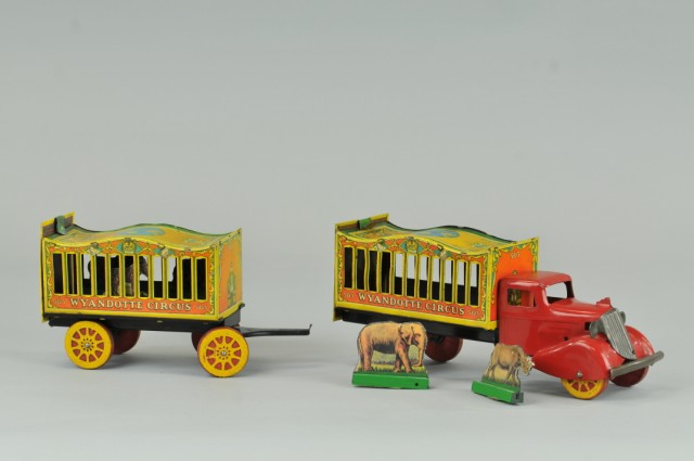 WYANDOTTE CIRCUS TRUCK CAGE WAGON Pressed