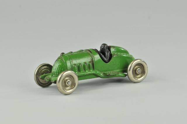 HUBLEY RACER Cast iron green painted