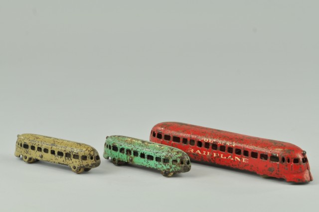 LOT OF THREE ARCADE PULLMAN RAIL PLANES