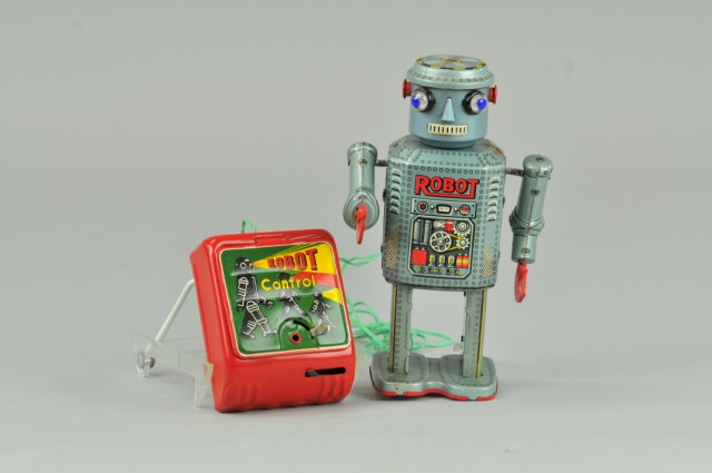 R-35 ROBOT Japan lithographed tin features