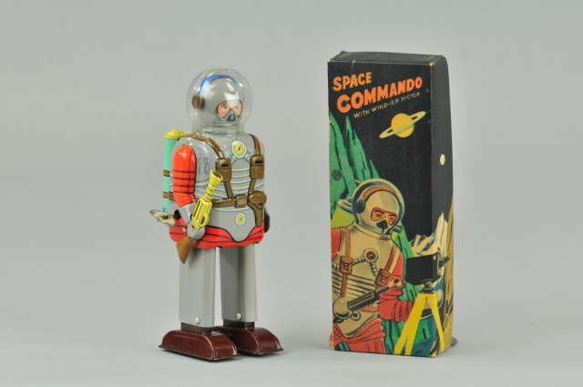 SPACE COMMANDO ROBOT Japan lithographed 1791fe