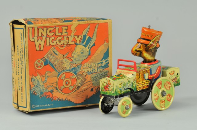 UNCLE WIGGLY CAR Louis Marx lithographed 17920f
