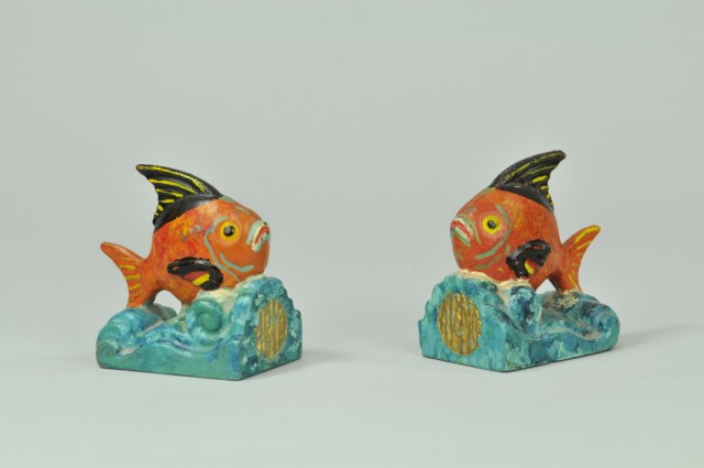 FISH BOOKEND SET AT M Co  179308