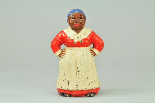 MAMMY DOORSTOP Hubley cast iron depicts