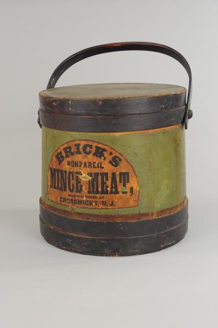 BRICKS MINCE MEAT WOODEN STORE TUB