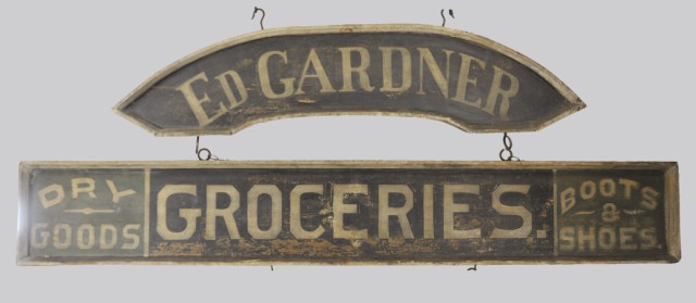 COUNTRY STORE GROCERY SIGN Early 17938b