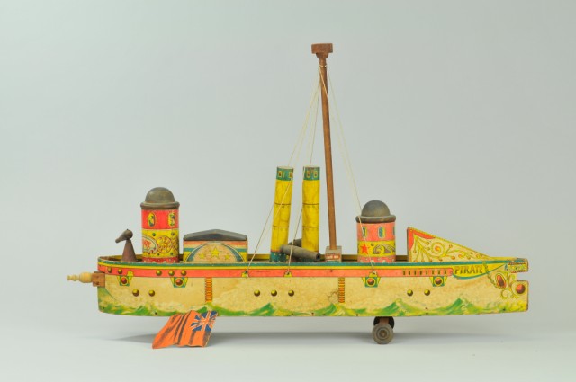 BLISS PIRATE GUNBOAT Lithographed 1793a9