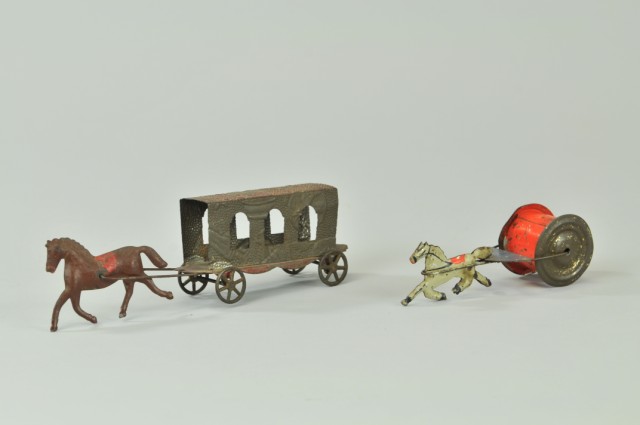 TWO EARLY AMERICAN TOYS Both tin 1793bc