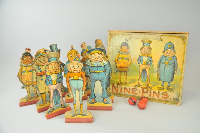 BROWNIE NINE PINS GAME McLoughlin Brothers