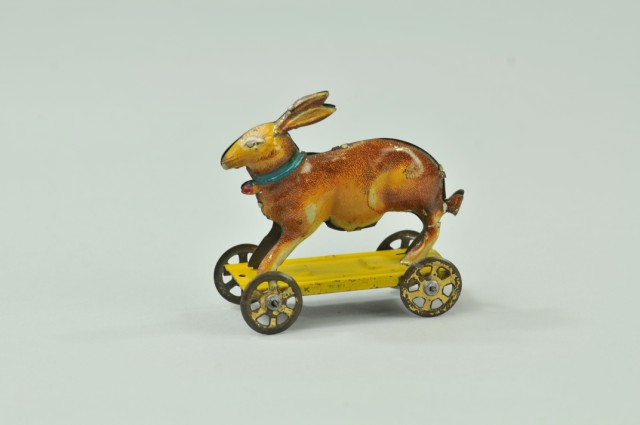 RABBIT ON WHEELS PENNY TOY Meier Germany