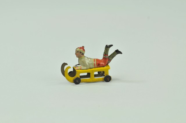 BOY ON SLED PENNY TOY Meier Germany 179431