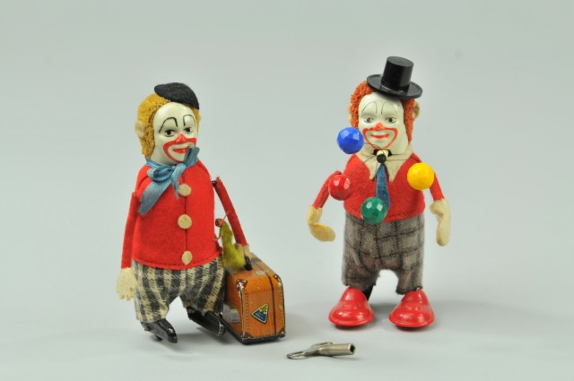 LOT OF TWO SCHUCO CLOWNS Germany 17943d