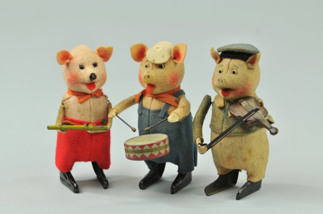 THREE PIG MUSICIANS Schuco Germany 17943f