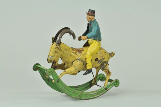 MAN RIDING GOAT TOY Early hand 179470