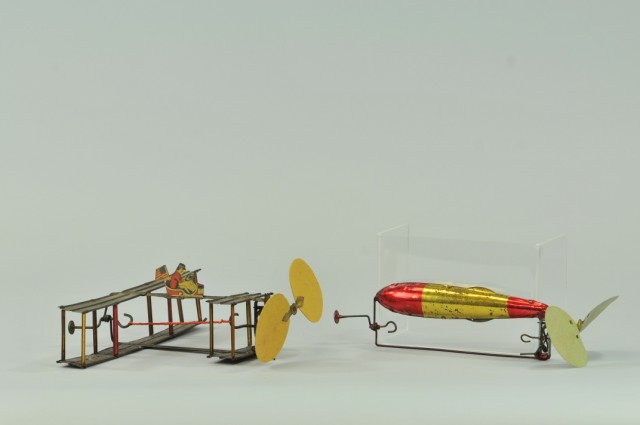 LE BALON ZEPPELIN AND TIN BI-PLANE French