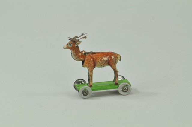 REINDEER ON PLATFORM PENNY TOY 1794ae