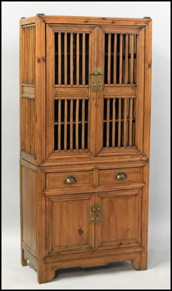 CHINESE CABINET. H: 70'' W: 32.5''