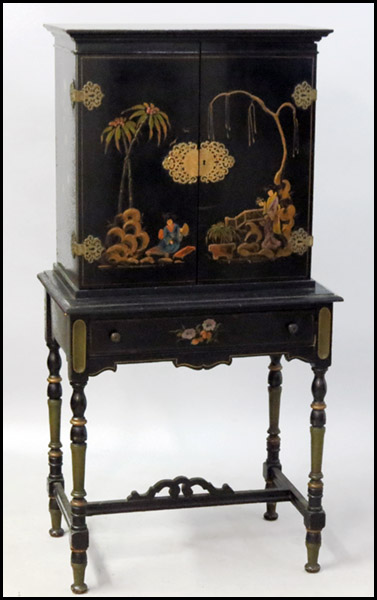 CHINOISERIE STYLE DESK. H: 56''