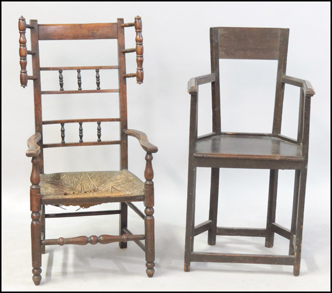 TWO AMERICAN MAHOGANY ARM CHAIRS  179606