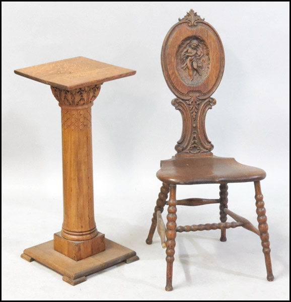 CARVED OAK SIDE CHAIR Together 179610