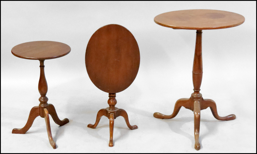 TWO MAHOGANY TILT TOP TABLES Together 17961c