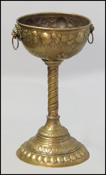 ENGLISH BRASS PLANTER. Height: