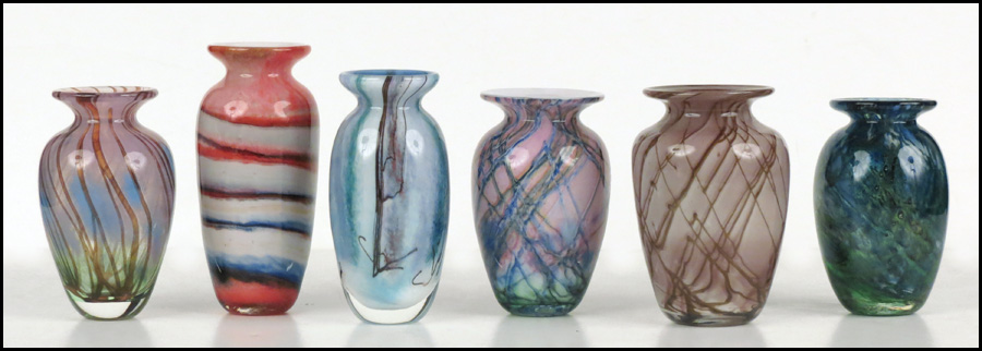 GROUP OF SIX NOUROT STUDIOS GLASS 179684