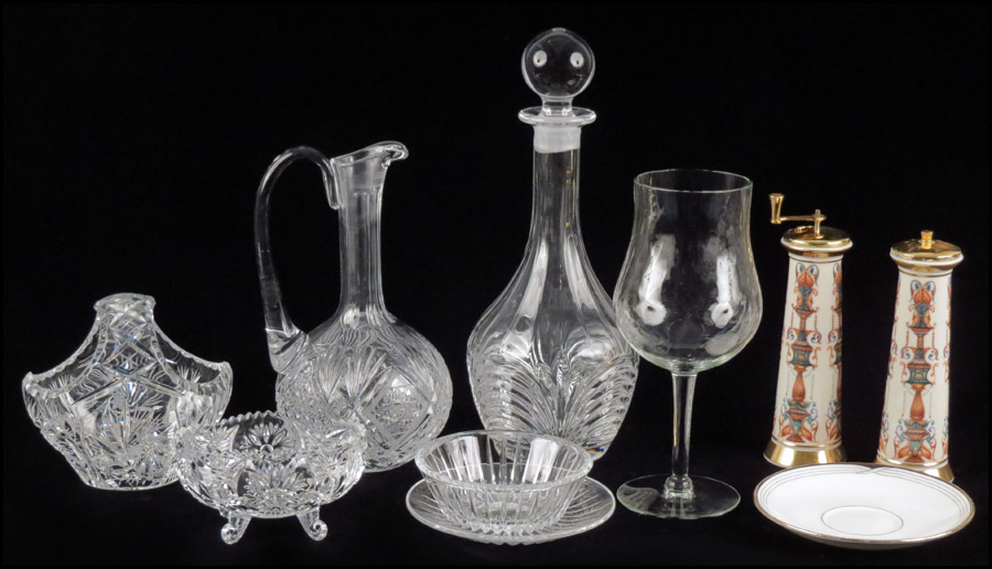 SET OF EIGHT VAL ST LAMBERT GLASS 1796a2