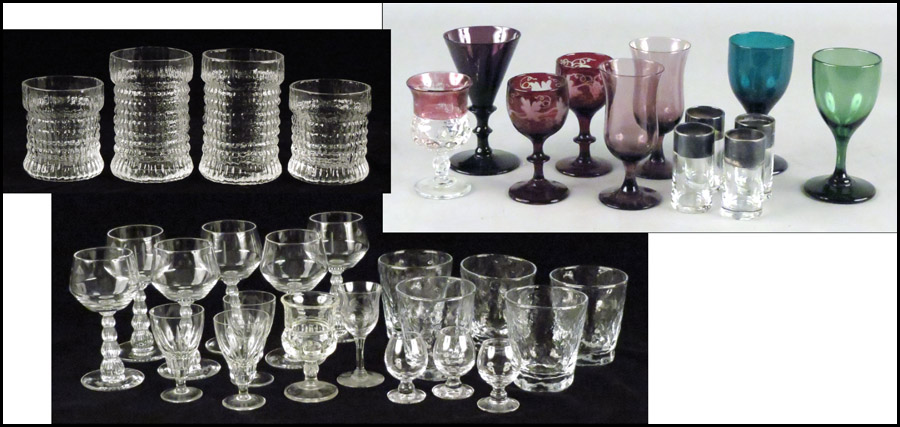 COLLECTION OF PRESSED AND CUT GLASS 1796d6