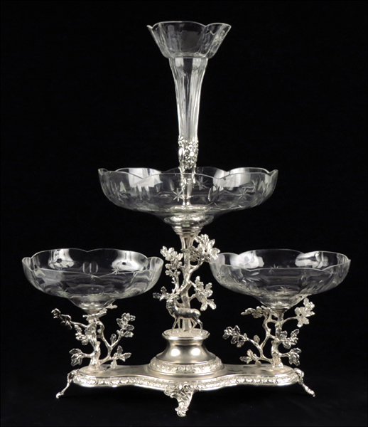 VICTORIAN SILVER PLATE AND GLASS 179745