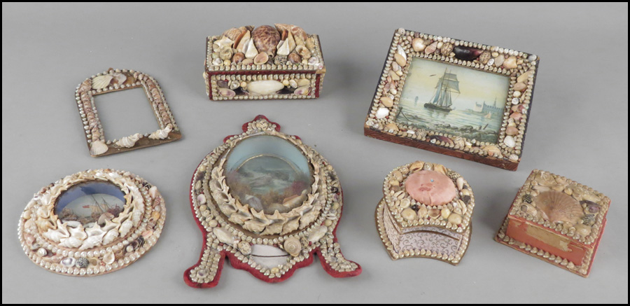 COLLECTION OF SHELL ART Condition  17976e