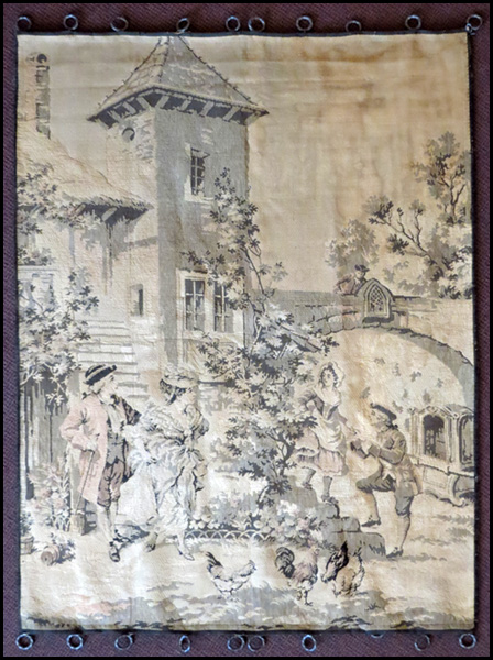 FRENCH TAPESTRY PANEL 4 x6 Condition  17978e