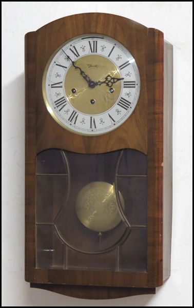 JAUCH ART DECO STYLE WALL CLOCK.