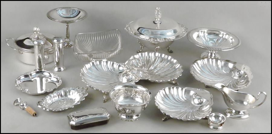 GROUP OF AMERICAN SILVERPLATE SERVING 1797ca