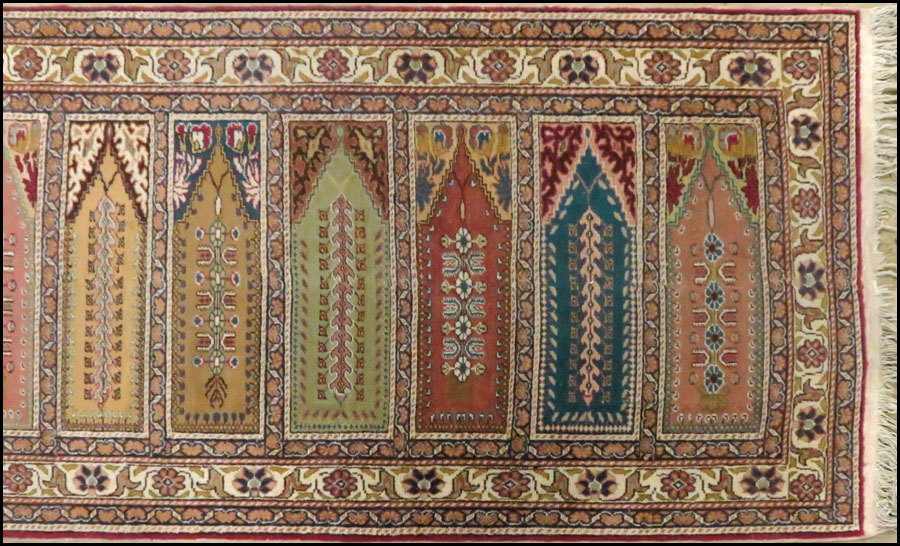 PERSIAN WOOL RUNNER. 9'7'' x 3'4''