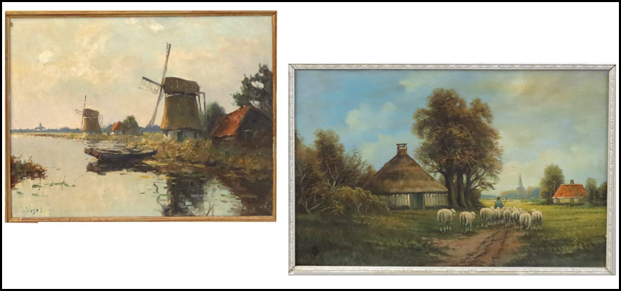 J. VOGEL (20TH CENTURY) WINDMILLS