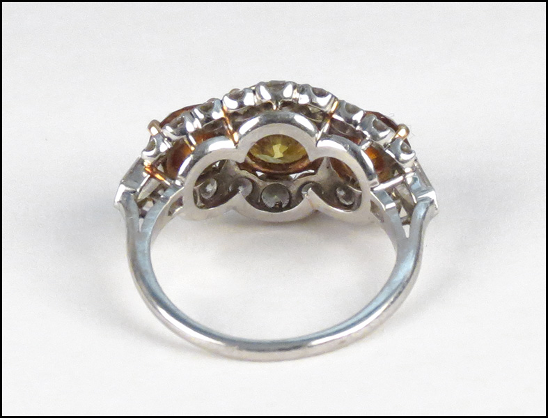 DIAMOND AND PLATINUM RING Comprised 179934